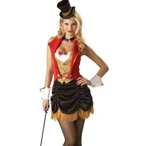 Black, gold, and red sexy ringleader costume. Only worn once. Like new condition